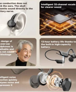 SEAGRIL™ Bone Conduction Smart Hearing Aid Bluetooth Earphones