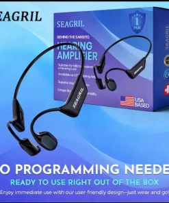 SEAGRIL Bone Conduction Smart Hearing Aid Bluetooth Earphones