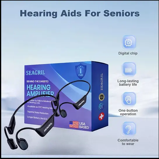 SEAGRIL Bone Conduction Smart Hearing Aid Bluetooth Earphones(Black Friday Special Sale) - Image 3