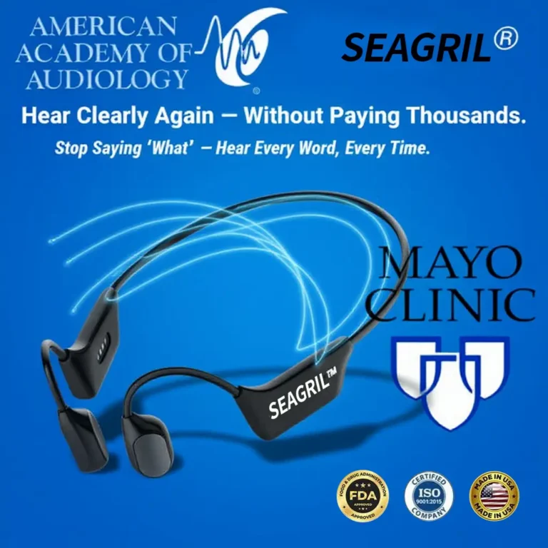 SEAGRIL Bone Conduction Smart Hearing Aid Bluetooth Earphones(Black Friday Special Sale)