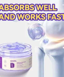 SEAGRIL™ Turmeric Emu Oil Arthritis Relief and Pain Relief Massage Gel Certified by the American Osteopathic Association (AOA)