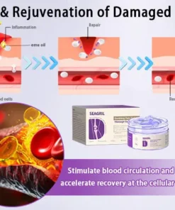 SEAGRIL™ Turmeric Emu Oil Arthritis Relief and Pain Relief Massage Gel Certified by the American Osteopathic Association (AOA)