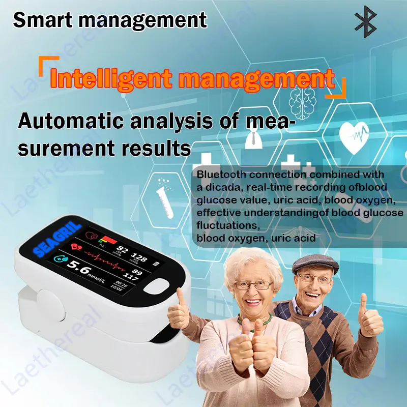 SEAGRIL™ Gen-2 Smart Glucose Monitor-99.9 Accuracy Exclusive Gift TGA Approved