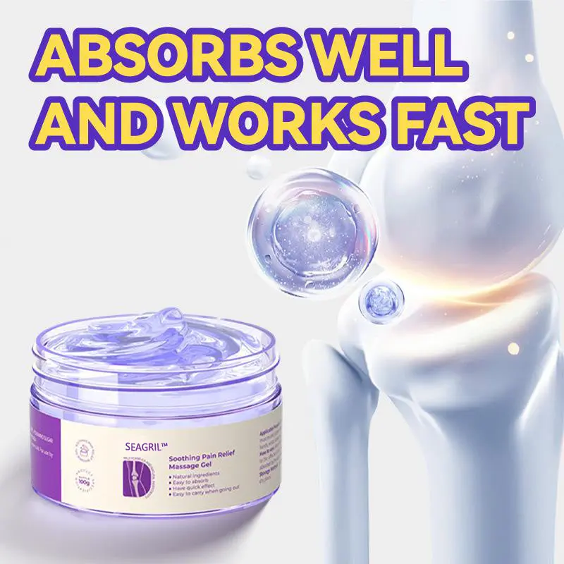 SEAGRIL™ Turmeric Emu Oil Arthritis Soothing Pain Relief Massage Gel American Osteopathic Association (AOA) Approved