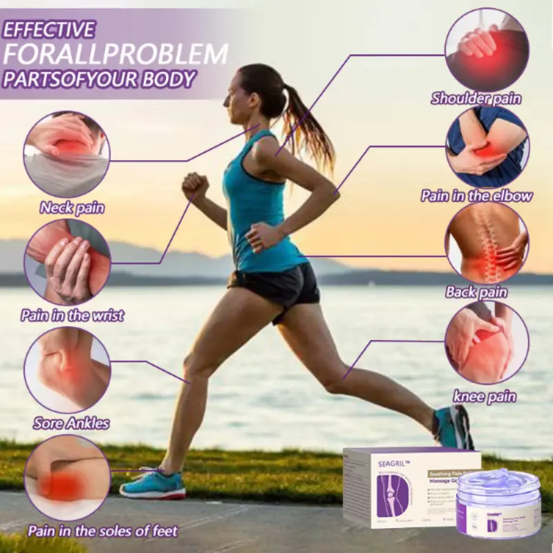 SEAGRIL™ Turmeric Emu Oil Arthritis Soothing Pain Relief Massage Gel American Osteopathic Association (AOA) Approved