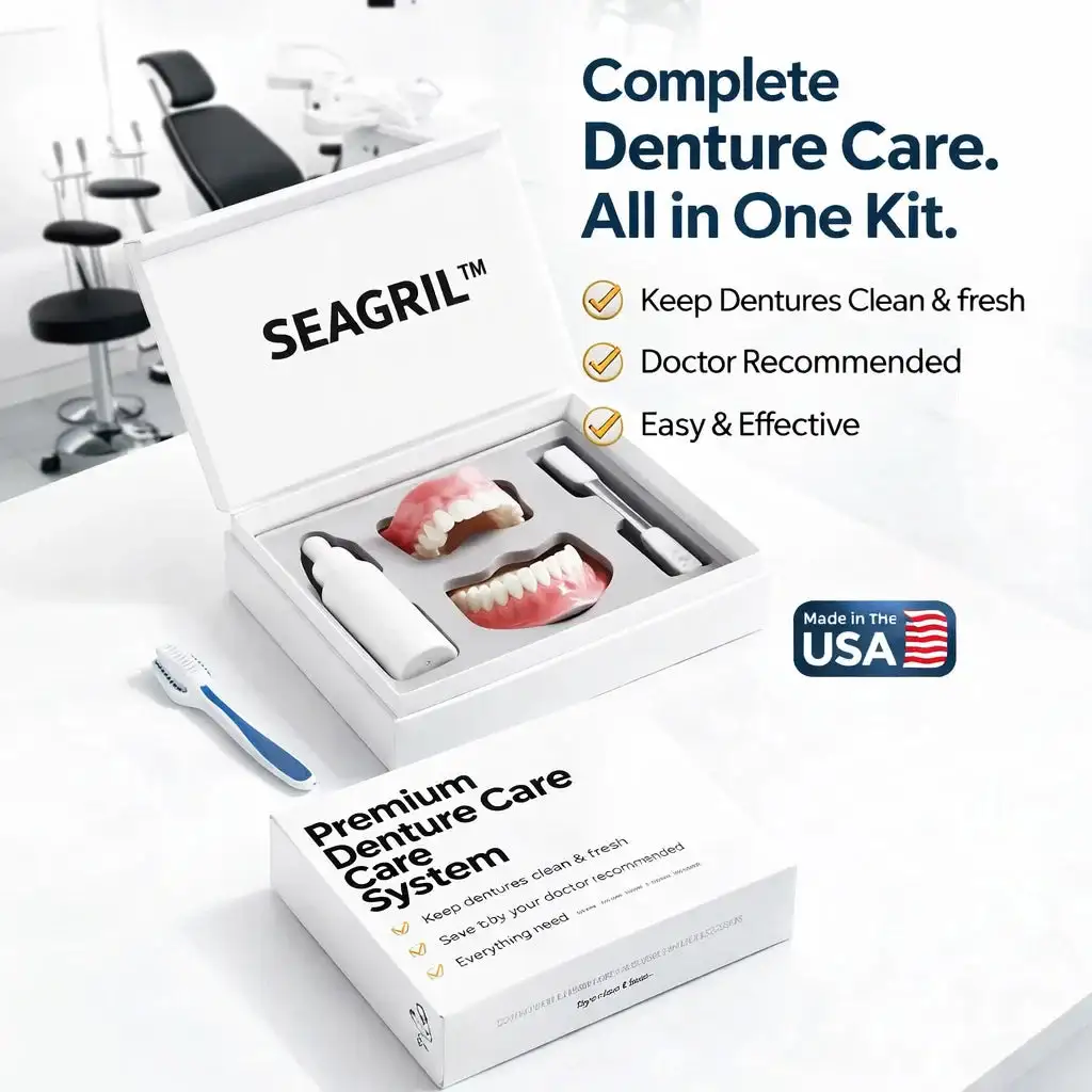 SEAGRIL™ Custom-Fit Full Functional DenturesMake you more confident-Made in the USA FDA-Certified