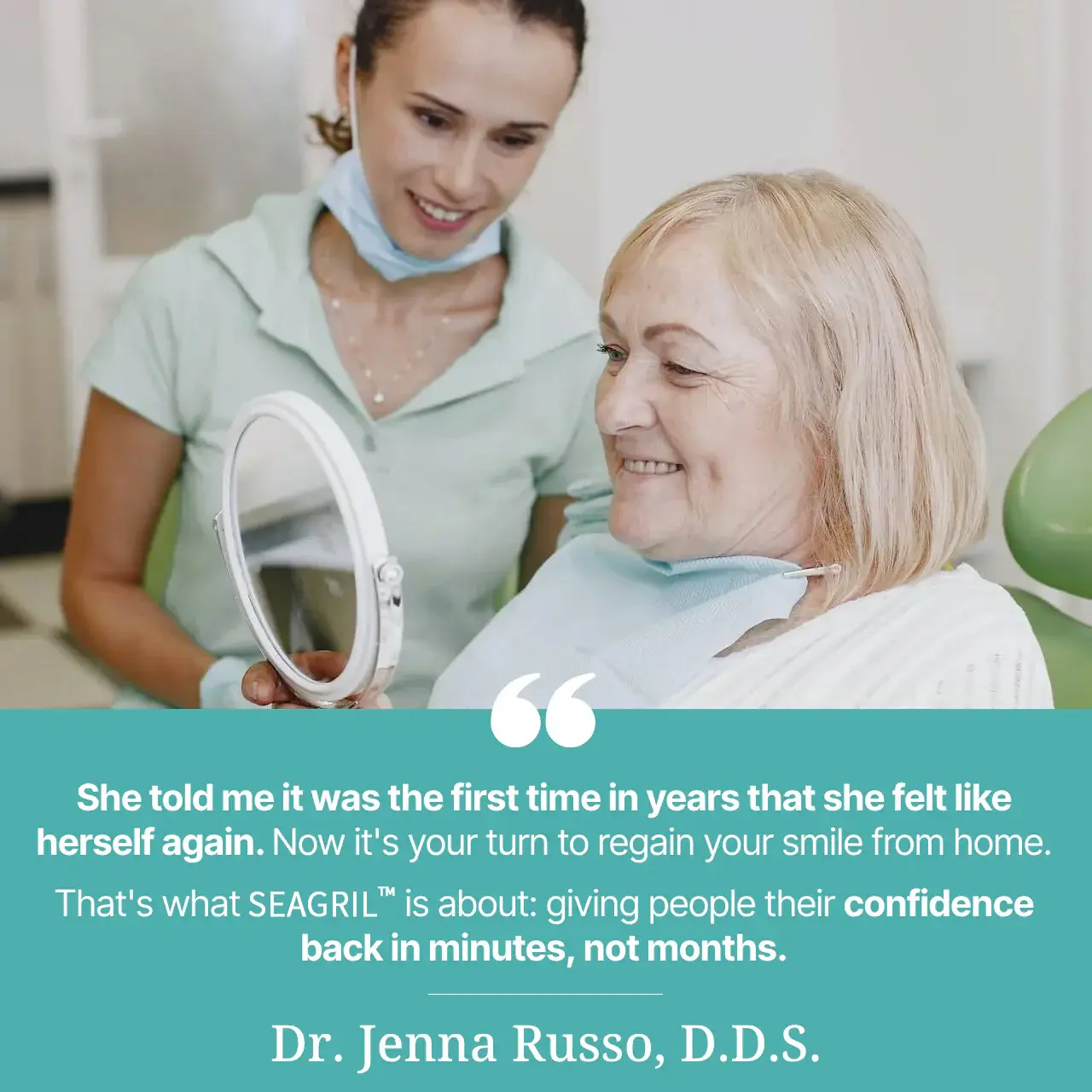 SEAGRIL™ Custom-Fit Full Functional DenturesMake you more confident-Made in the USA FDA-Certified