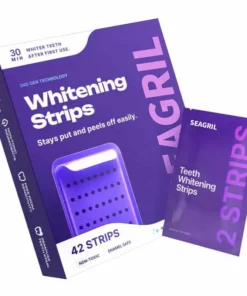 SEAGRIL™ Purple Teeth Whitening Strips 7/21 Treatments Peroxide-Free Enamel Safe No Tooth Sensitivity