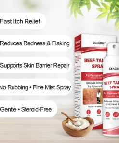 SEAGRIL® Beef Tallow Spray for Itchy, Flaky Psoriasis Skin