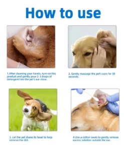 SEAGRIL® Gentle Pet Ear Wash | Odor-Free Cleaning for Dogs & Cats