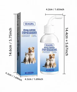 SEAGRIL® Gentle Pet Ear Wash | Odor-Free Cleaning for Dogs & Cats